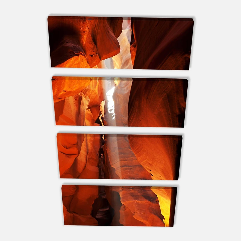 Designart - Antelope Canyon in Sunlight Rays