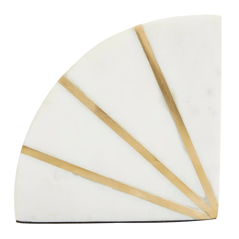 CosmoLiving by Cosmopolitan Marble Glam Bookends