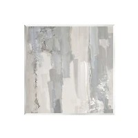 Stupell Industries Grey Brushed Abstract Arrangement Wall Plaque Art