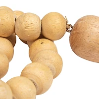 Hello Honey® Wood Bead Strand with Decorative Wood Bead Drop
