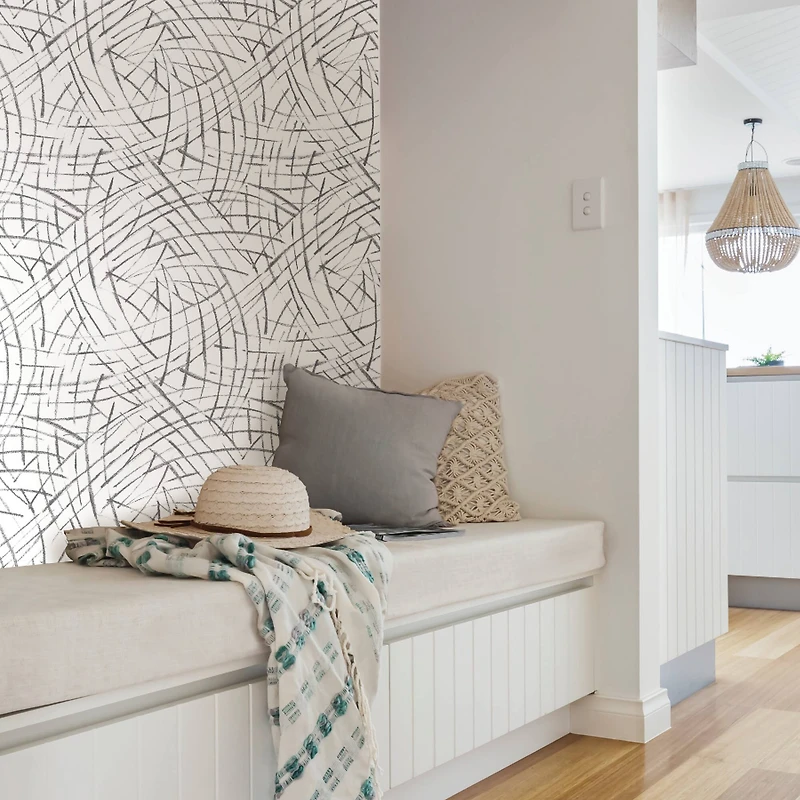 NuWallpaper Black Imprint Peel & Stick Wallpaper