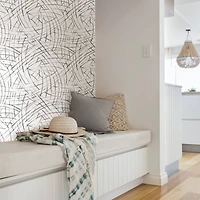 NuWallpaper Black Imprint Peel & Stick Wallpaper