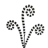 29.5" Striped Swirls Stem by Ashland