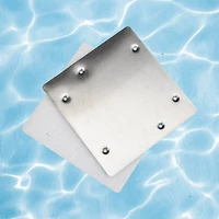 Swim Central 8.25" Stainless Steel HydroTools Swimming Pool Wall Skimmer Winterizing Plate