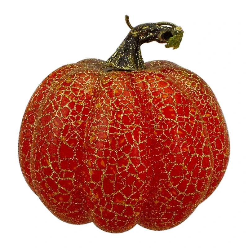 4" Orange Artificial Fall Harvest Pumpkins, 3ct.