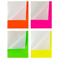JAM Paper Assorted Neon Full Sheet Shipping Labels, 8.5" x 11"