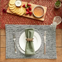 DII® Tonal Recycled Cotton Slubby Rib Placemats