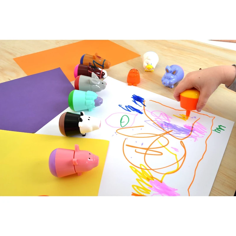 Micador® early stART® Besties® Baby Barnyard Markers, 6ct.