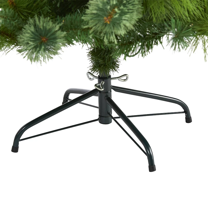 5ft. Pre-Lit Montana Mixed Pine, Pinecones & Berries Artificial Christmas Tree with Clear LED Lights