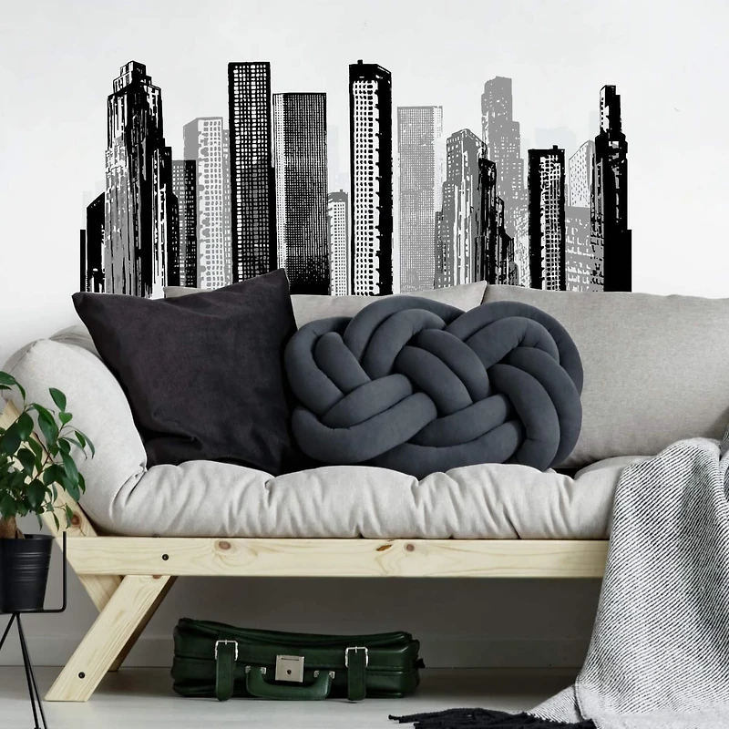 RoomMates Cityscape Peel & Stick Giant Wall Decal