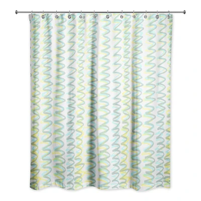 74" Squiggles Shower Curtain