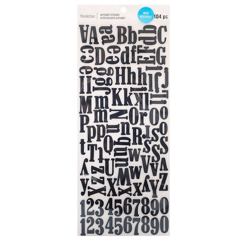 Black Foam Alphabet Stickers by Recollections™