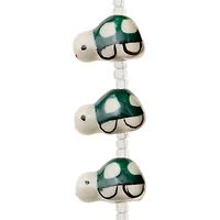 12 Pack: Green Turtle Ceramic Beads, 20mm by Bead Landing™