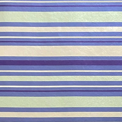 Blue & Silver Stripes Foil Premium Gift Wrap by Celebrate It™
