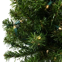 1.5ft. Pre-Lit Canadian Pine Artificial Christmas Tree, Clear Lights
