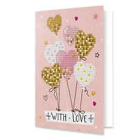 Diamond Dotz® Love Balloons Diamond Painting Greeting Card Kit
