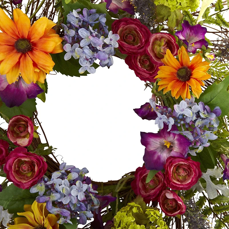 24” Spring Garden Wreath
