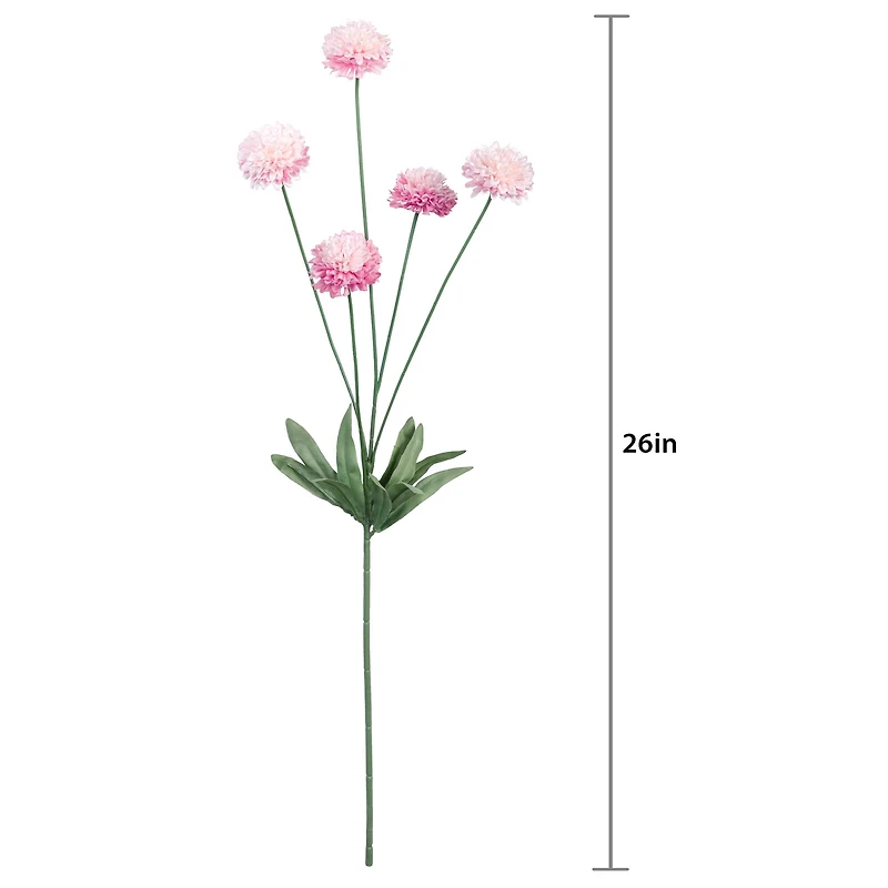 26" Pink Pom Pom Stem by Ashland®