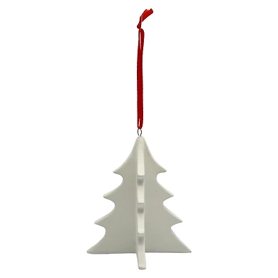 4" DIY Ceramic Slatted Christmas Tree Ornament by Make Market®