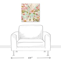 Bright Butterfly Silhouette 20" x 20" Canvas Wall Art