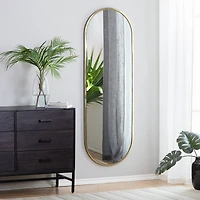 Habitat Penelope 60" Golden Oval Linear Wall Mirror
