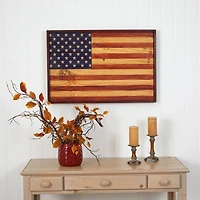 36" Wood American Flag Wall Décor