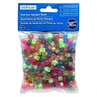 12 Packs: 340 ct. (4,080 total) Alphabet Glitter Bead Mix by Creatology™
