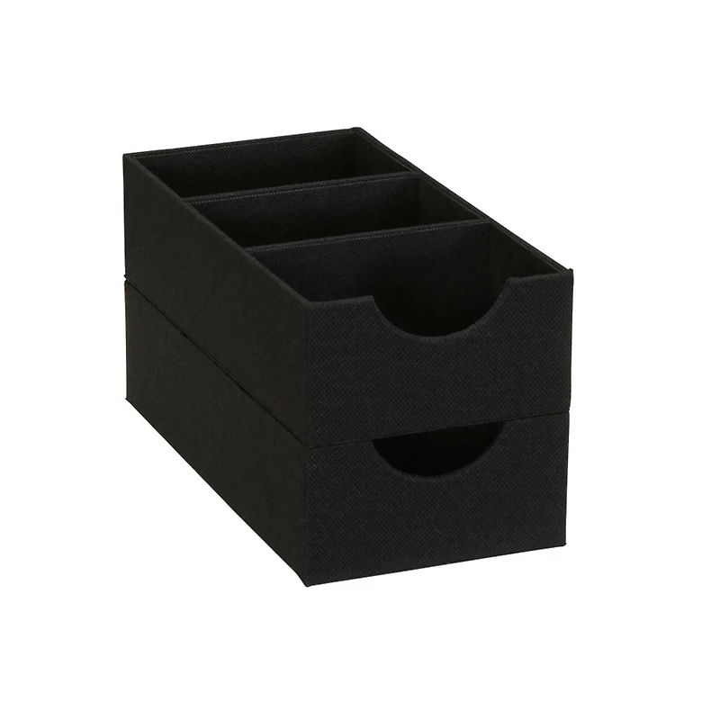 Household Essentials 3-Compartment Drawer Organizers