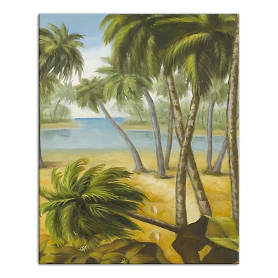 Peaceful Beach 16" x 20" Canvas Wall Art