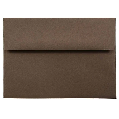 JAM Paper A7 Chocolate Brown Invitation Envelopes, 50ct.