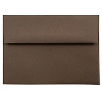 JAM Paper A7 Chocolate Brown Invitation Envelopes, 50ct.