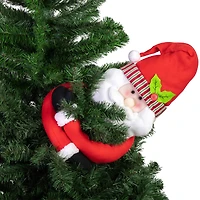 27" Unlit Plush Santa Claus Christmas Tree Topper
