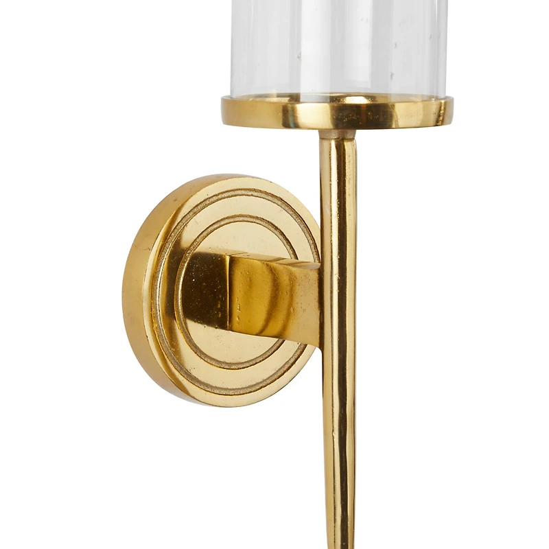 Gold Aluminum Modern Wall Sconce