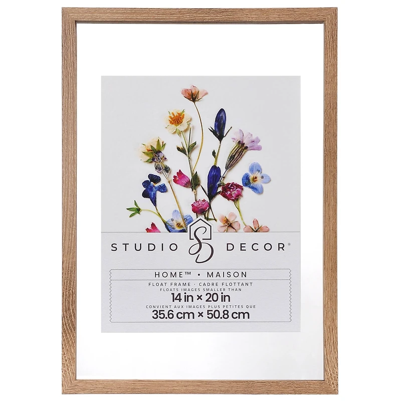 Home™ 14" x 20" Brown Float Frame by Studio Décor®