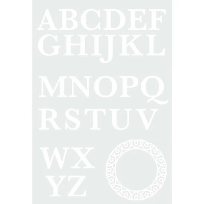 RoomMates White Serif Monogram Peel & Stick Giant Decals