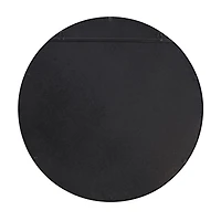 Black Iron Contemporary Wall Mirror, 24" x 24" x 5"
