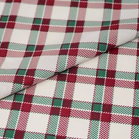 SINGER Christmas Red & Green Plaid Cotton Fabric