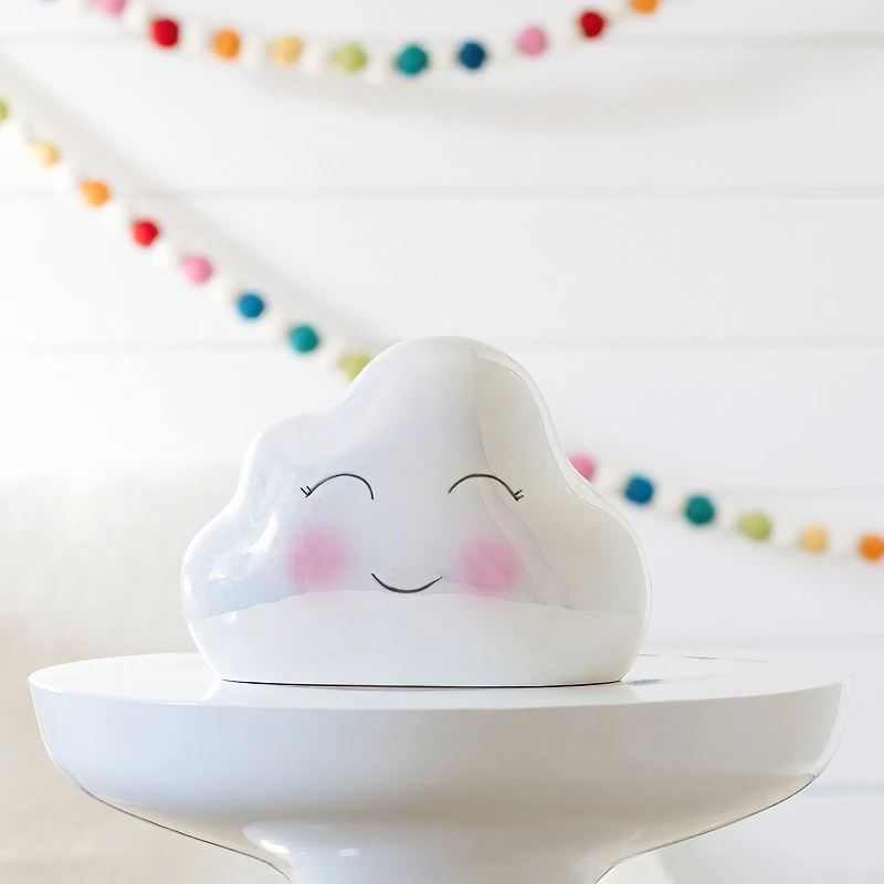 Kate Aspen® Iridescent Cloud Ceramic Bank