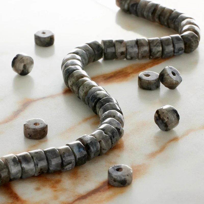 Labradorite Heishi Beads by Bead Landing