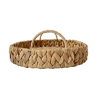 Natural Oval Woven Water Hyacinth Decorative Tray by Ashland
