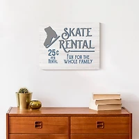 Skate Rental 14x11 Canvas Wall Art