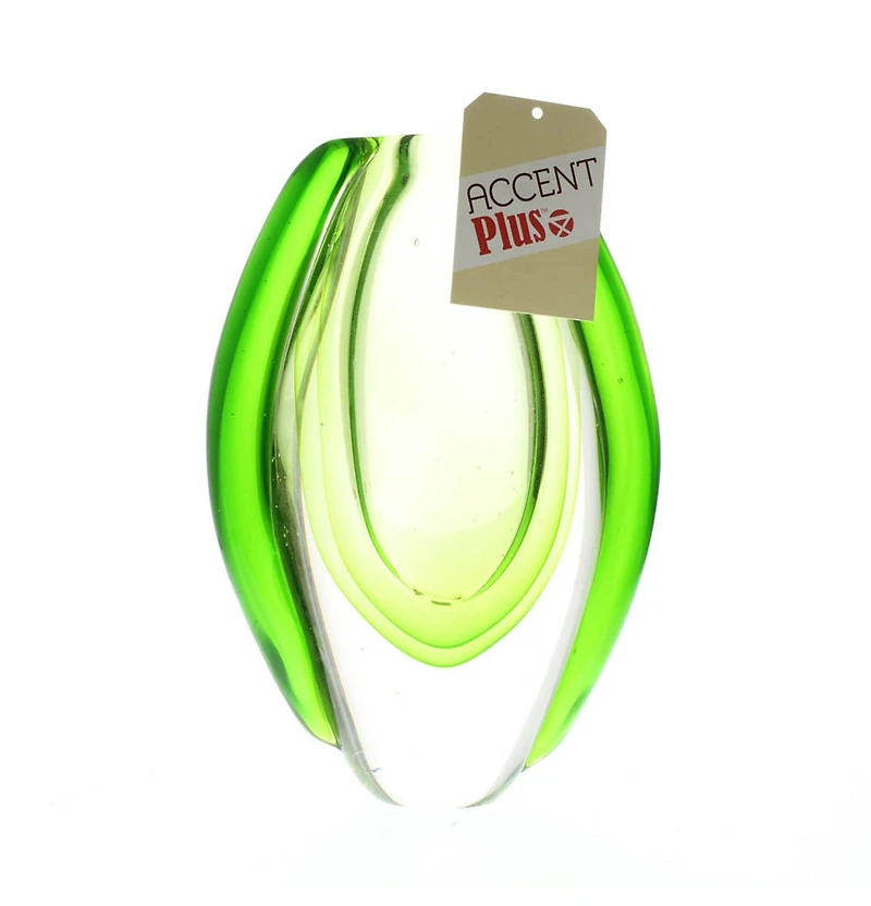 8.5" Emerald Art Glass Vase