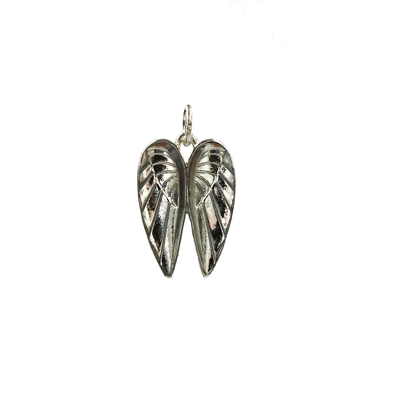 Charmalong™ Antique Silver Plated Wings Charm by Bead Landing™