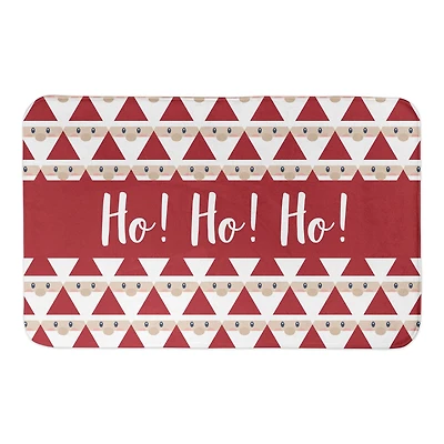 Geo Santa Pattern Bath Mat