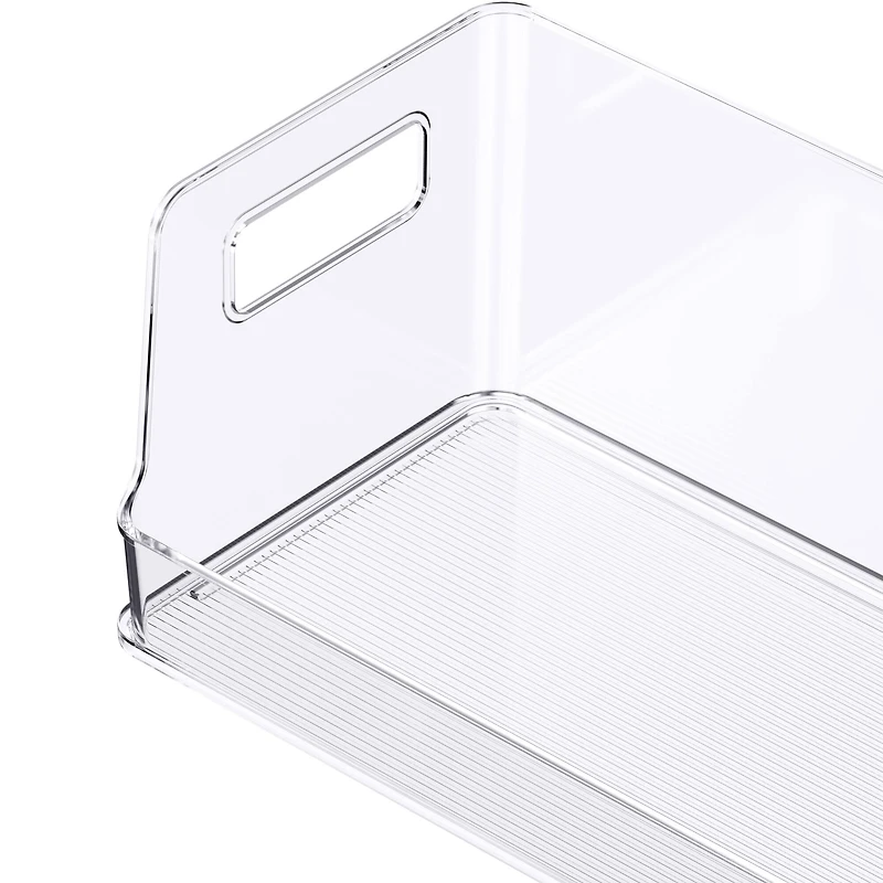 Small Clear Stacking Plastic Open Bin by Simply Tidy®