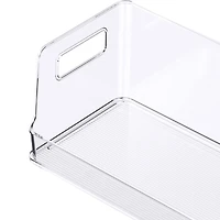 Small Clear Stacking Plastic Open Bin by Simply Tidy®