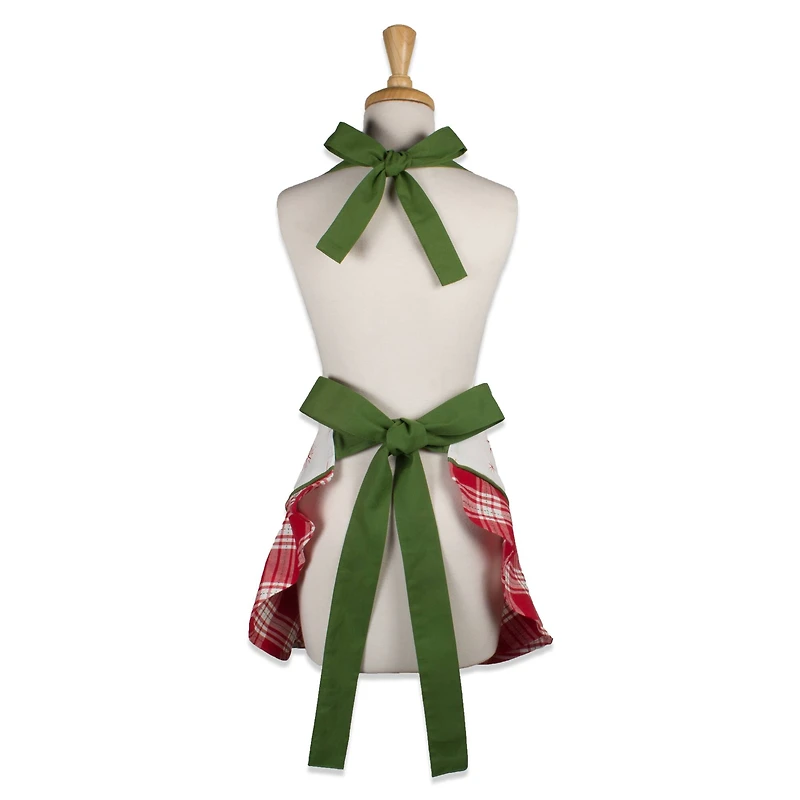 DII® White Christmas Tree Ruffle Apron