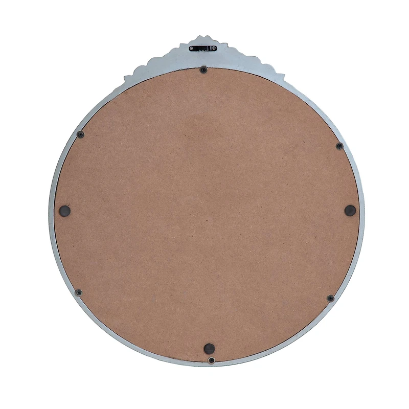 Habitat Alaric 21.5" Pewter Rosette Framed Mirror