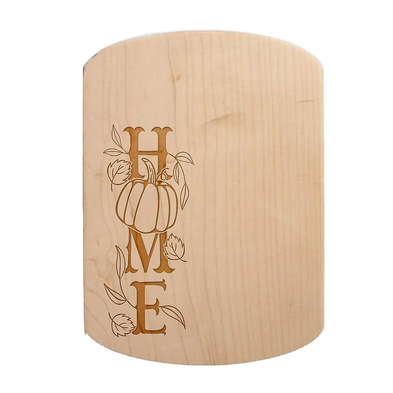 Home Pumpkin 11" x 8" Maple Oval Cutting Board