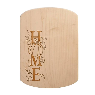 Home Pumpkin 11" x 8" Maple Oval Cutting Board